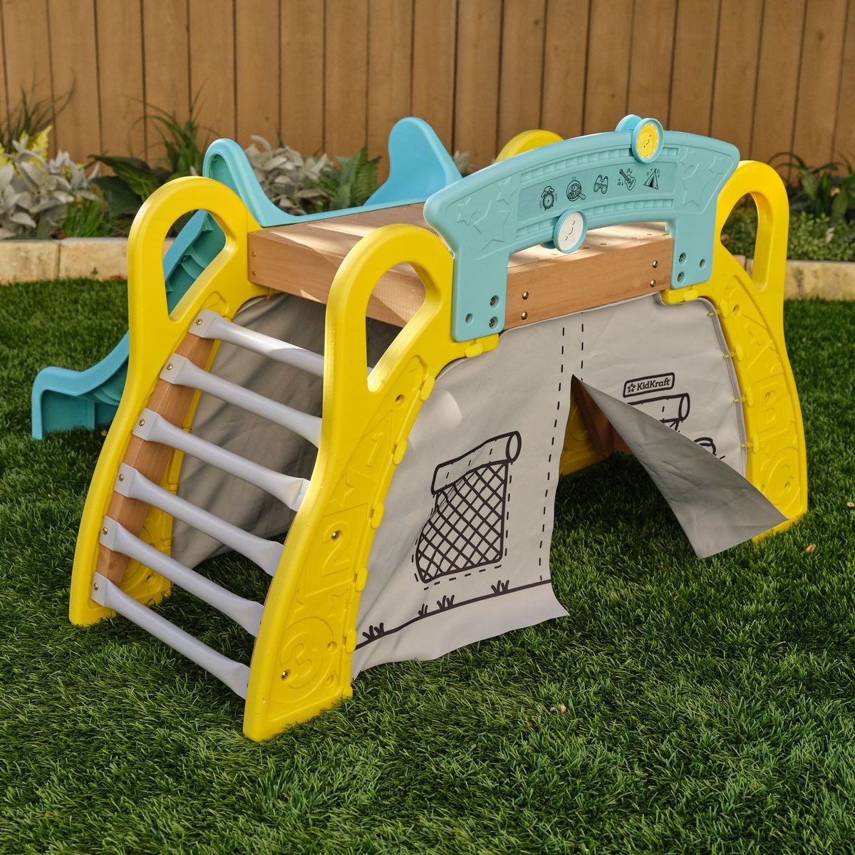 Kidkraft Petite aire de jeux pour enfant avec toboggan Camp Slide pas cher Auchan