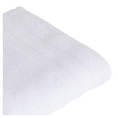 ACTUEL Serviette de toilette unie en coton 450 g/m² (Blanc)