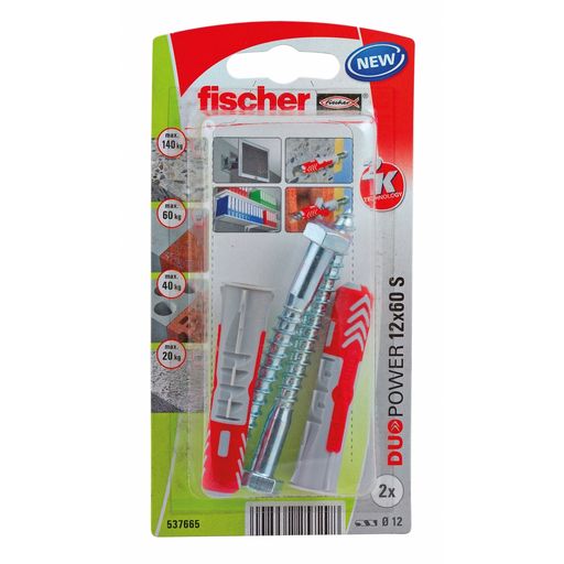 Cheville nylon S Fischer - Longueur 40 mm - Diamètre 8 mm - Vendu