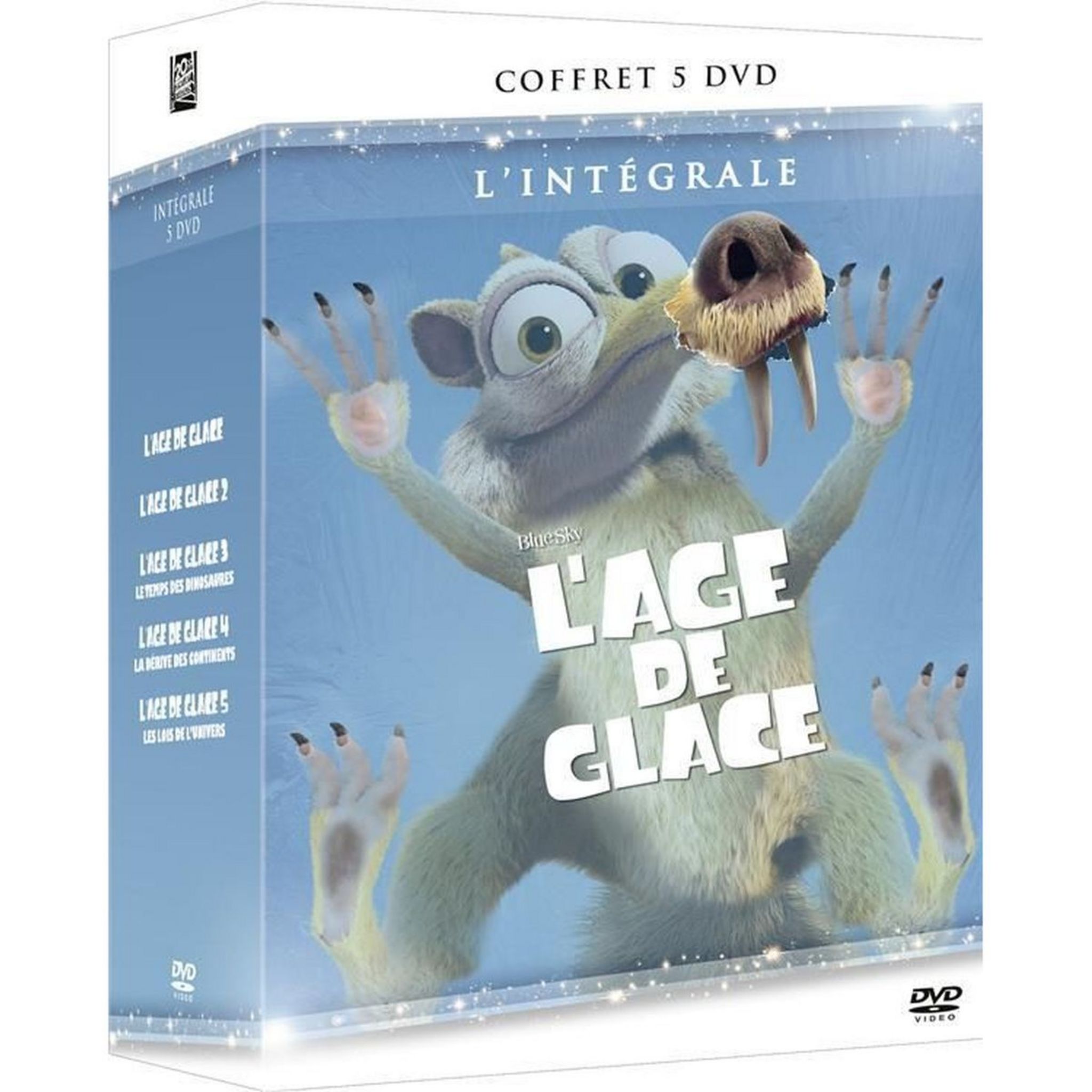 Coffret DVD L'Àge de glace L'intégrale - 5 films pas cher 