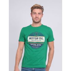 t-shirt col rond nucla (Vert)