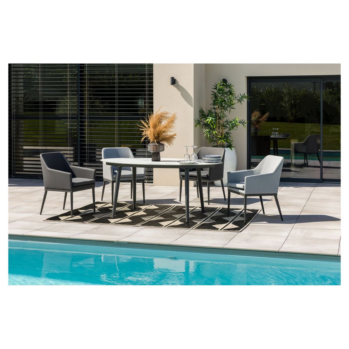 JARDILINE Salon repas de jardin  4 personnes FORMENTERA