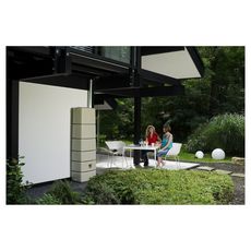 GARANTIA Kit Cuve Murale Slim 330 L Sable avec Collecteur Eco Gris