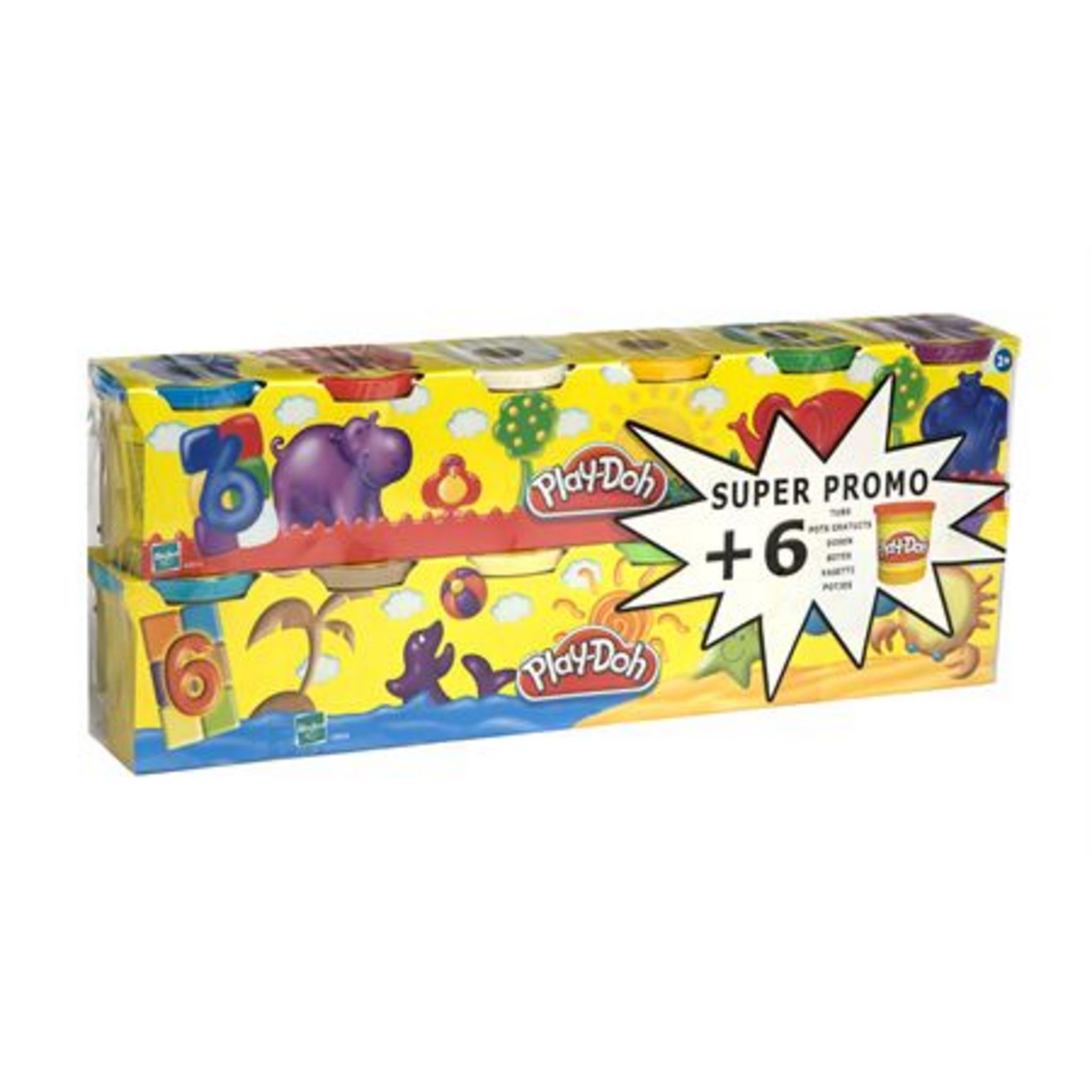 Promo Coffret 6 pots pâte a modeler formes et nombres pat patrouille/  spidey/ disney princesses chez Auchan