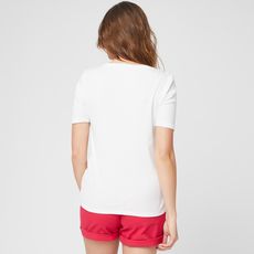 IN EXTENSO T-shirt manches courtes col tunisien blanc femme (blanc)