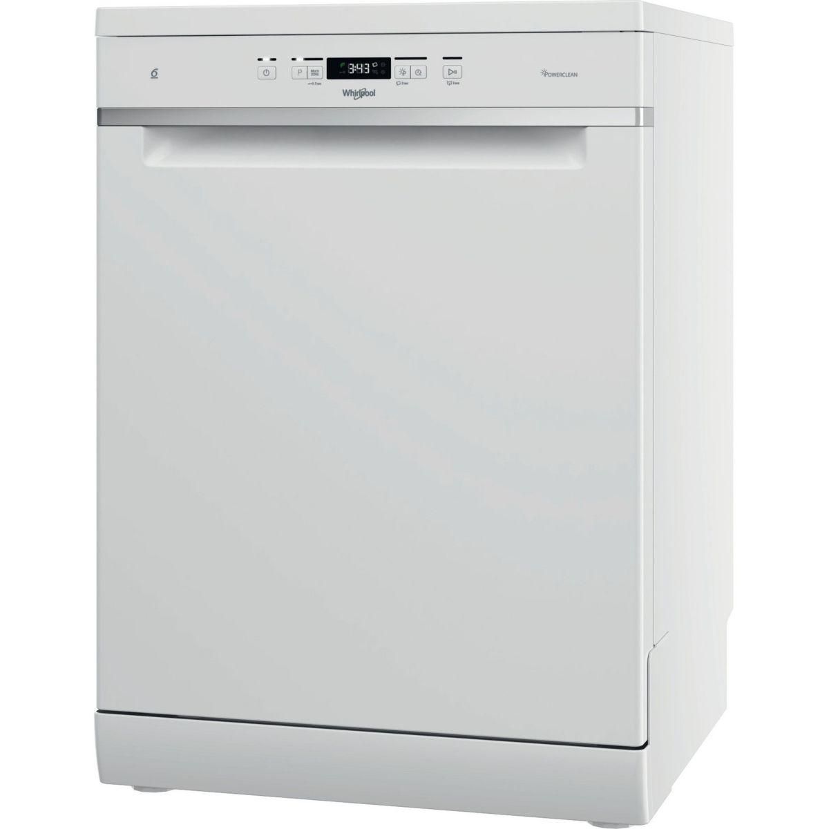 Whirlpool Lave vaisselle 60 cm WFC3C26P Blanc pas cher - Auchan.fr