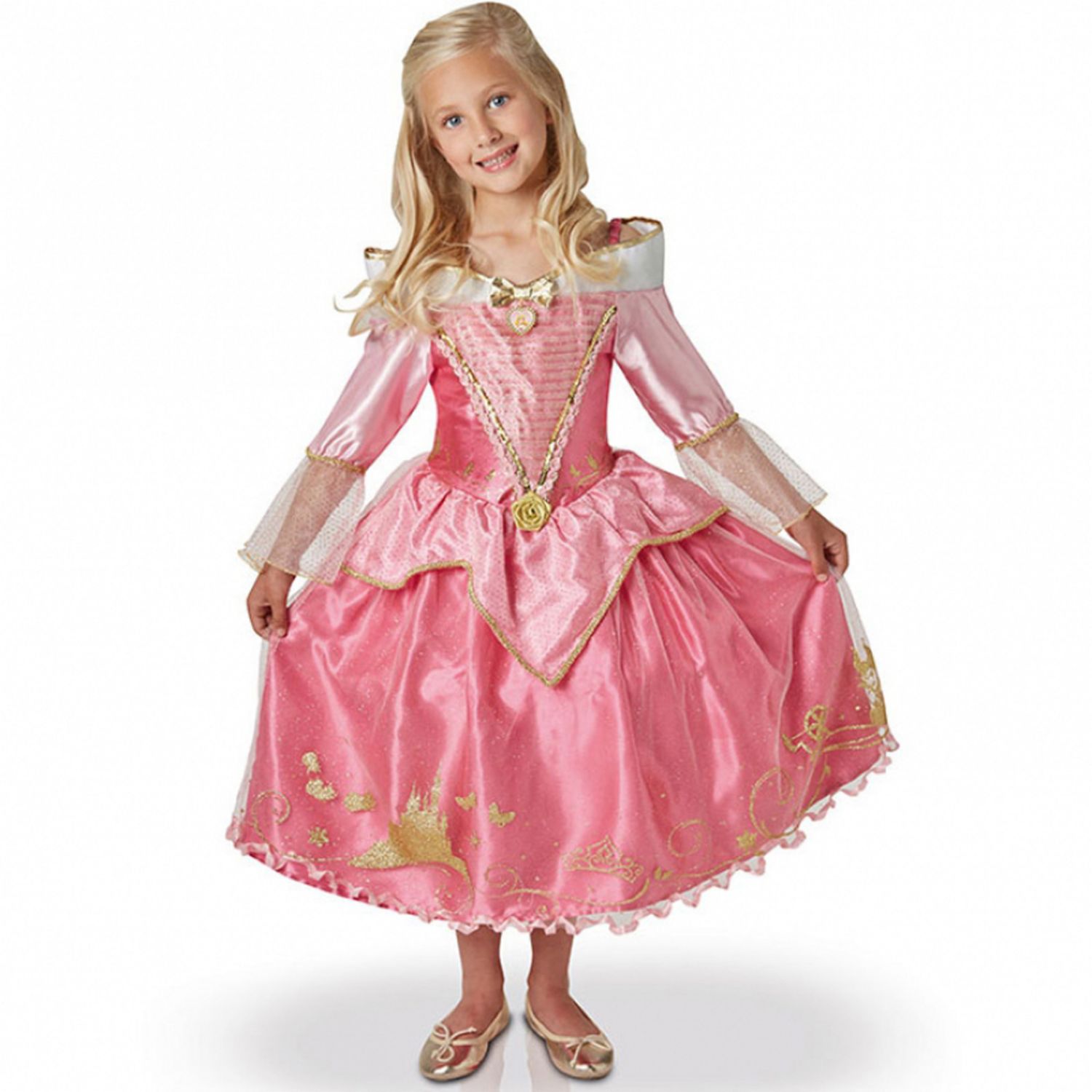 Aurore La Belle Au Bois Dormant Robe Rubie's Déguisement Ballgown Aurore : La Belle Au Bois Dormant : 3/4 ans -  3/4 ans (96 à 104 cm) pas cher - Auchan.fr