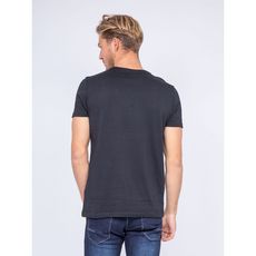t-shirt col rond pur coton jadamix (Noir)