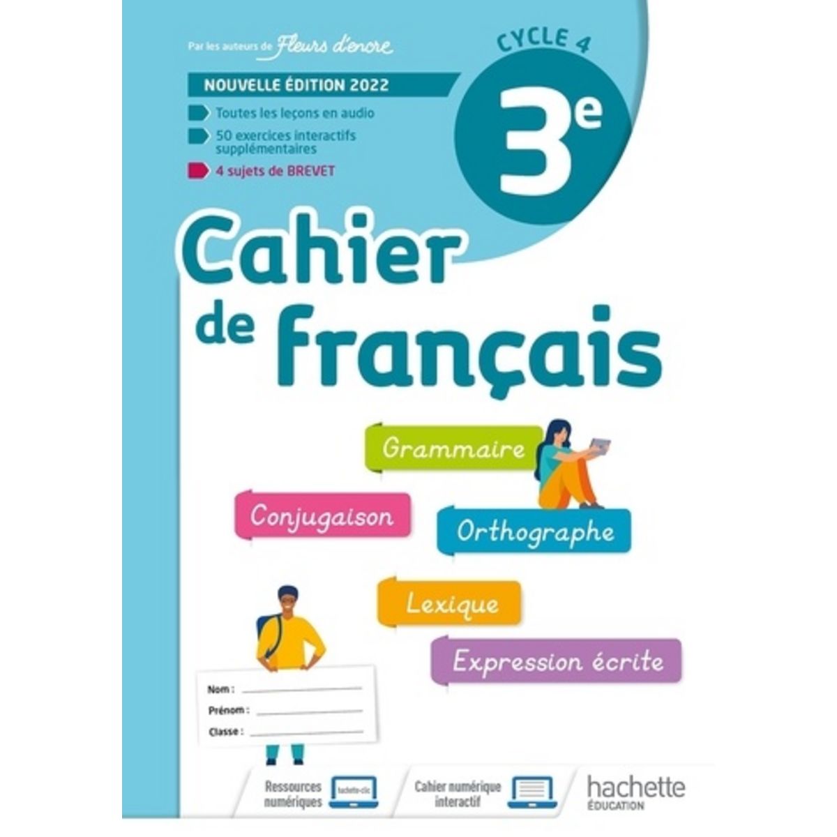 Image Pour Cahier De Francais CAHIER DE FRANCAIS 3E. EDITION 2022, Bertagna Chantal pas cher - Auchan.fr