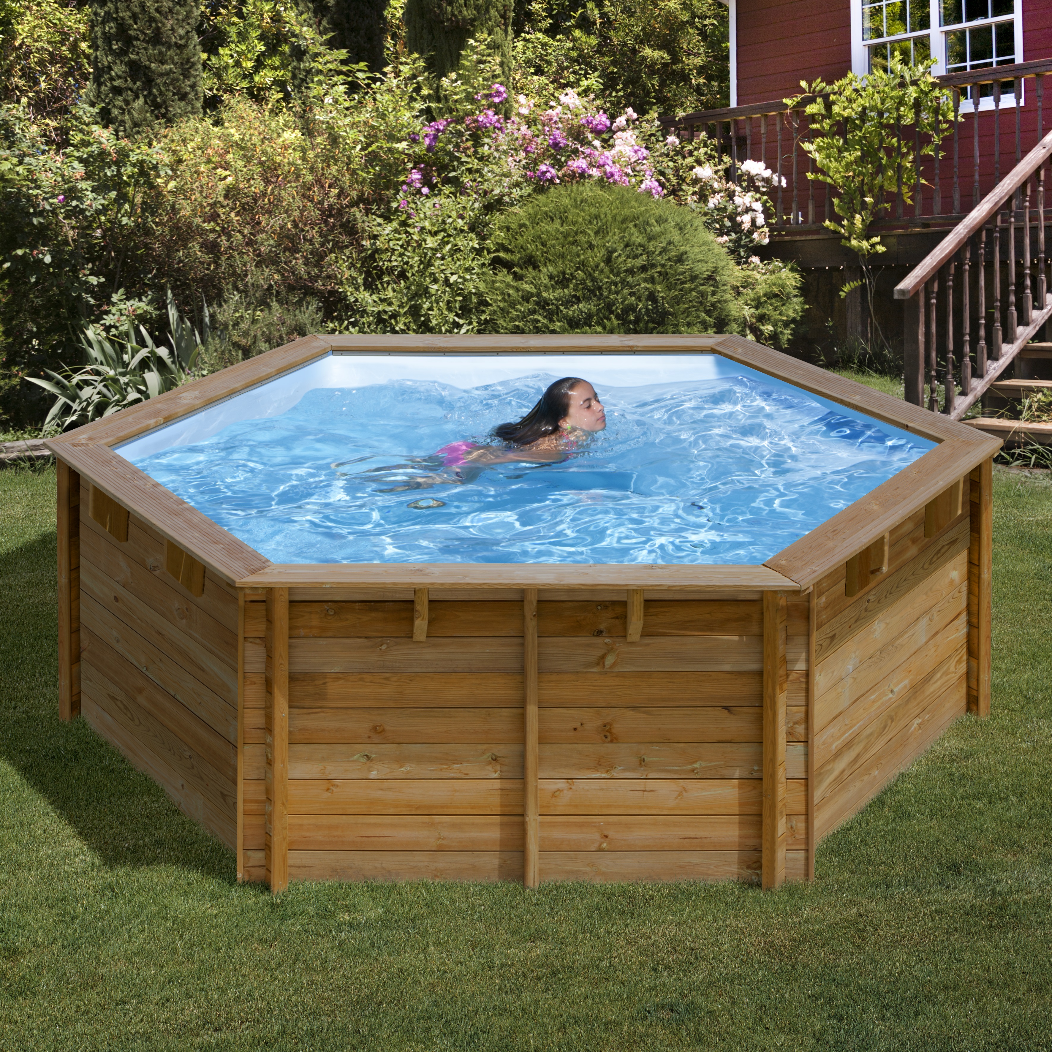 Bâche d'hiver pour piscine en bois LILI 2 - Ø280cm - SUNBAY - Happy bois -  Le spécialiste des piscines hors sol en bois