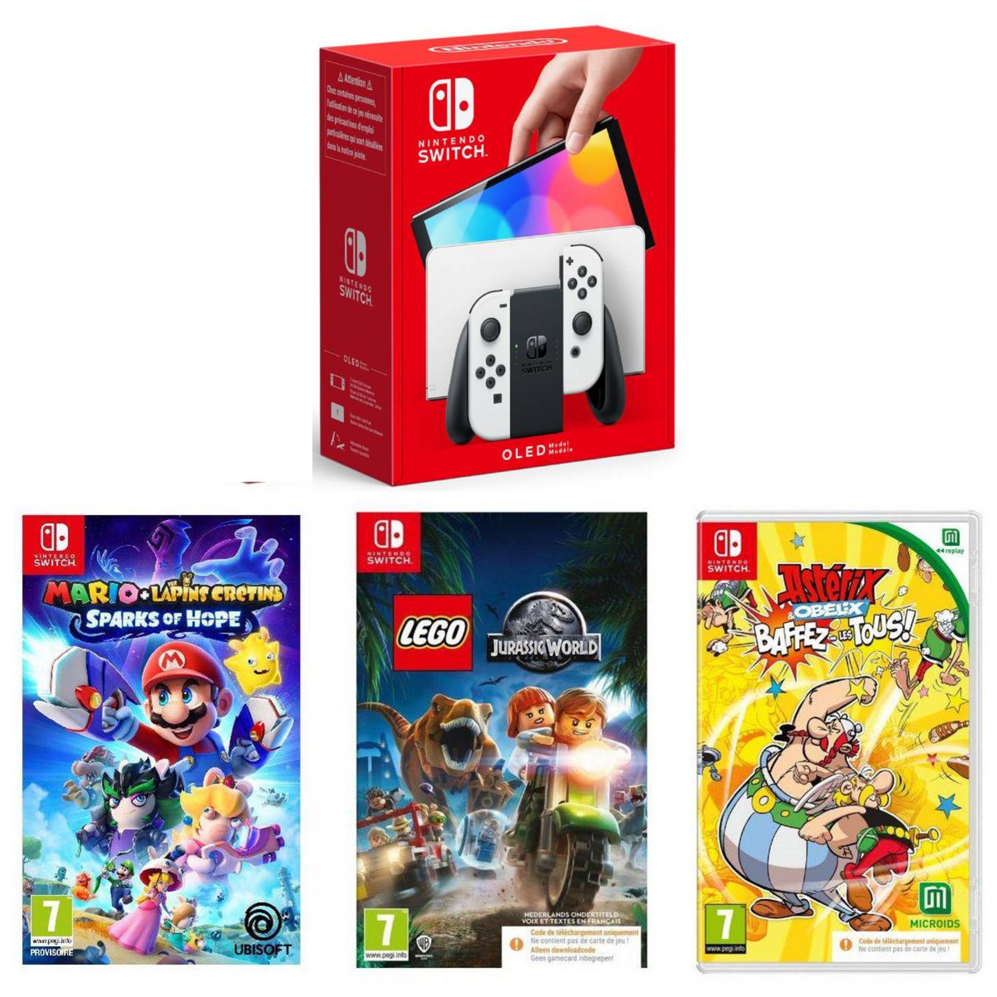 Carte de jeu originale Nintendo Switch OLED Lite, Mario + Rabbids,  coloration de manucure, offres de