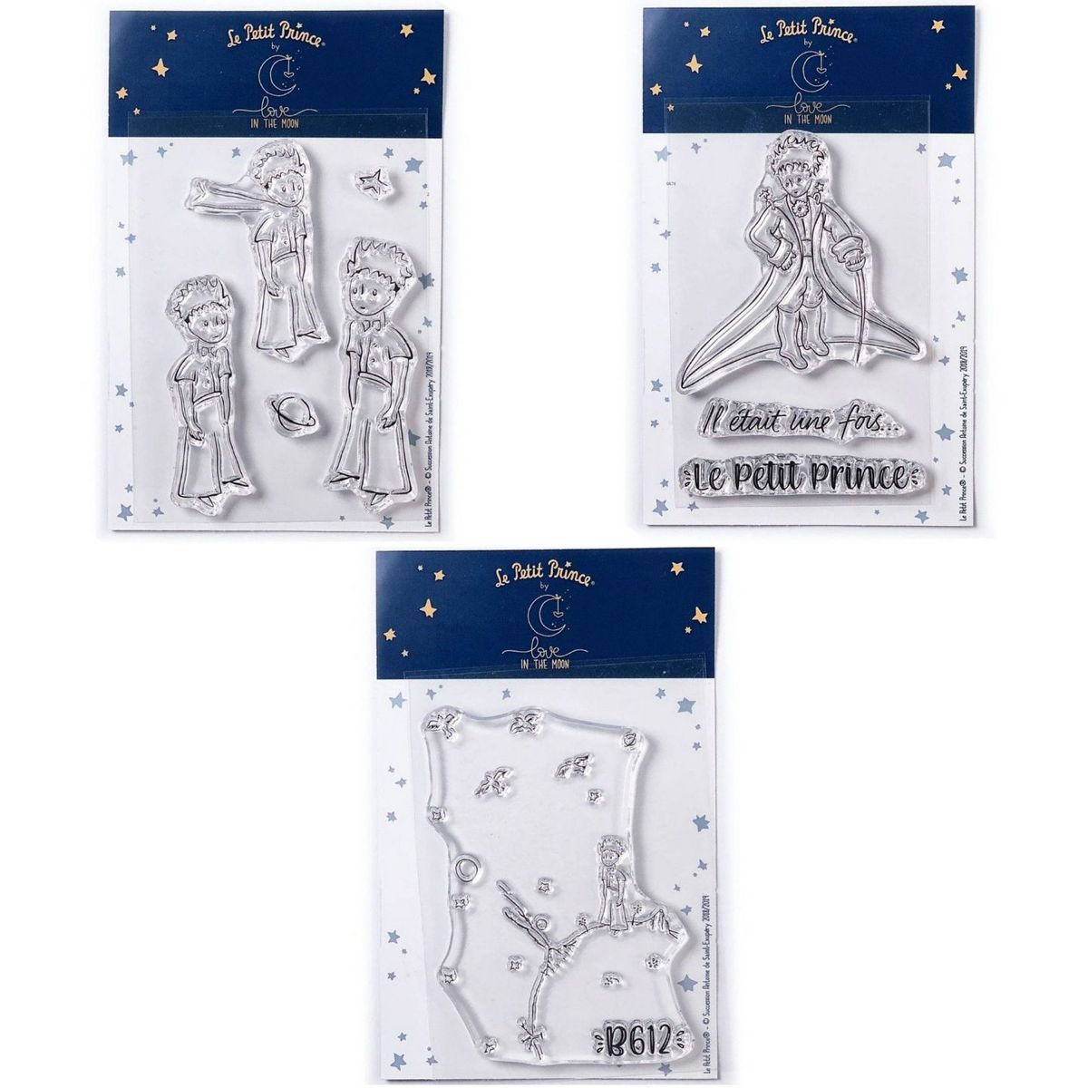 Youdoit 8 Tampons transparents Le Petit Prince Etoiles + Mouton + Renard