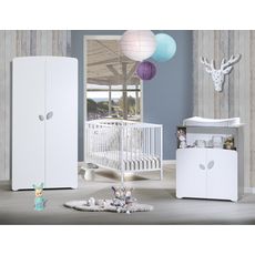 Baby Price Armoire Chambre Bebe 2 Portes Calinou Pas Cher A Prix Auchan