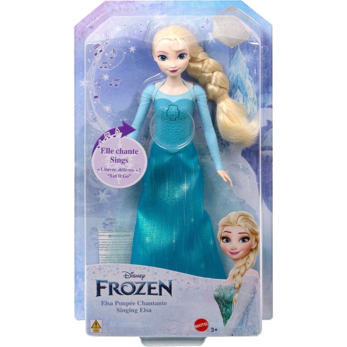 DISNEY PRINCESS Poupée Elsa chantante Reine des Neiges