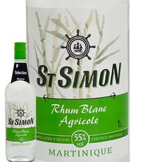 Rhum Blanc Saint Simon Agricole 55%