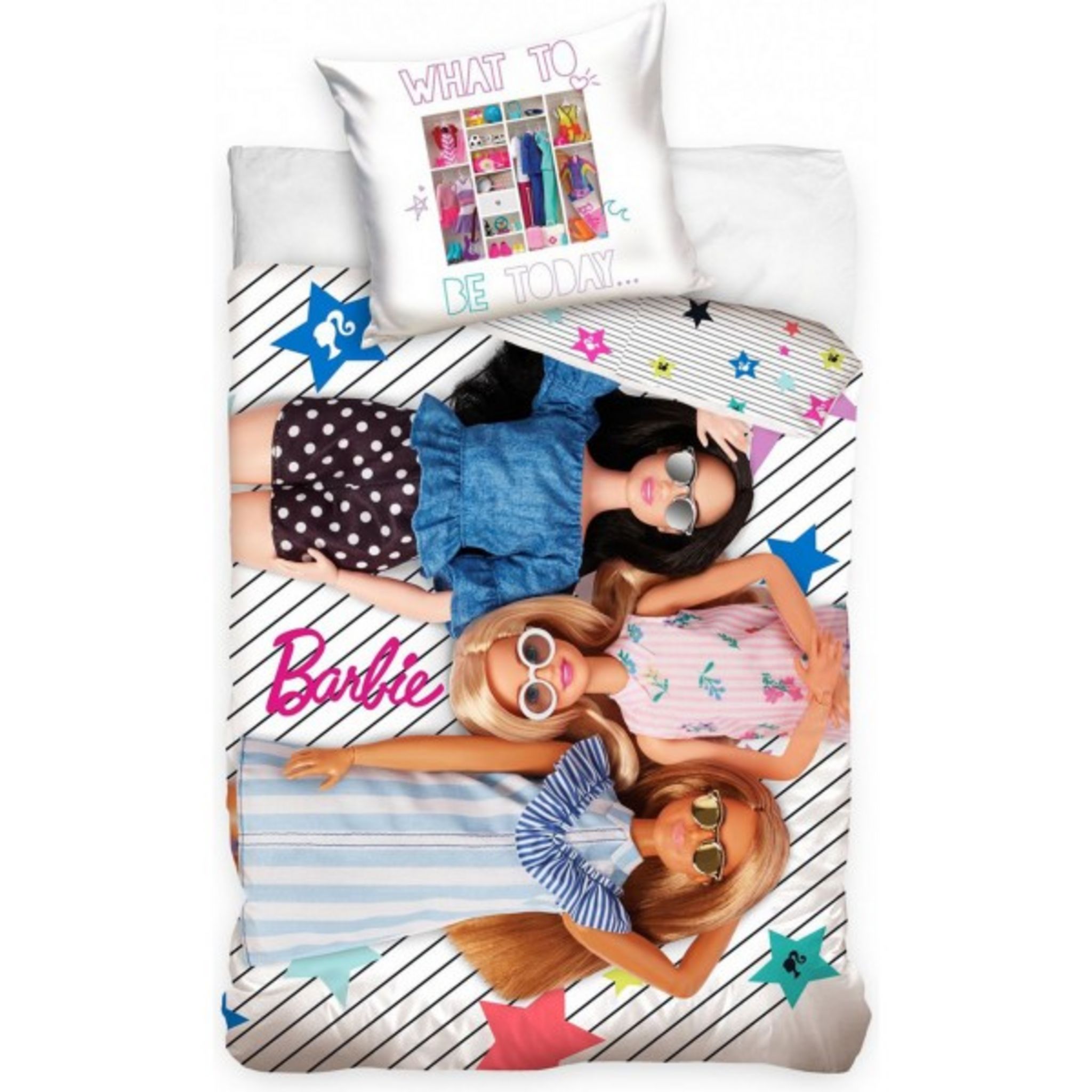 Parure de lit, Barbie avec poupée - Barbie
