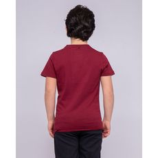 t-shirt col rond pur coton nobelix-j (Bordeaux)
