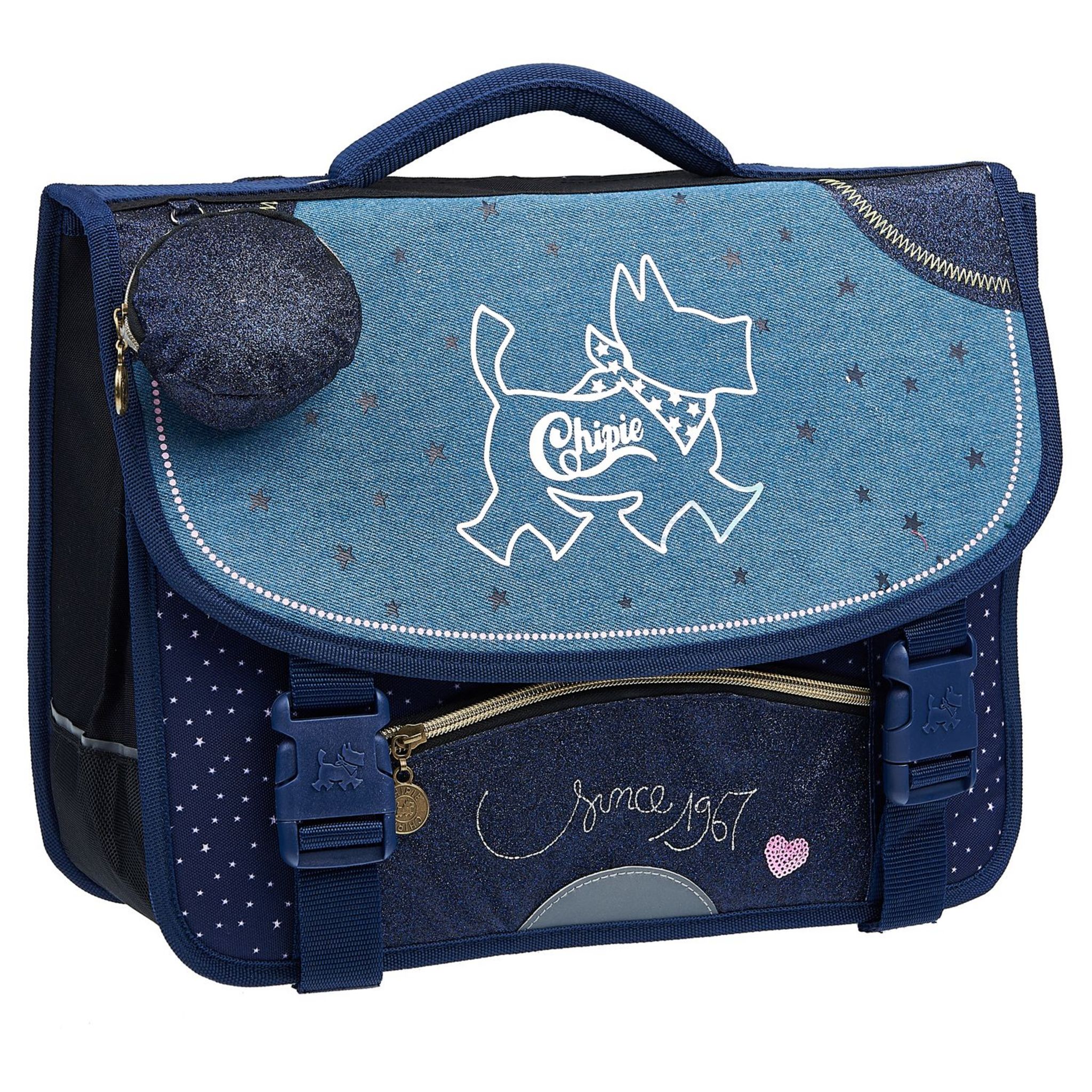 CHIPIE Cartable 38 cm bleu Holographique CHIPIE pas cher Auchan.fr