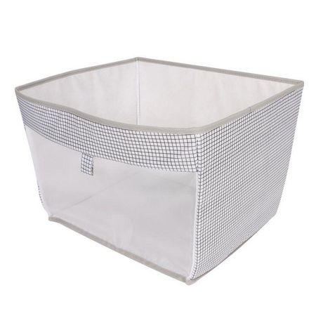 Paris Prix Panier de Rangement Feutre Pliable 20cm Gris pas cher