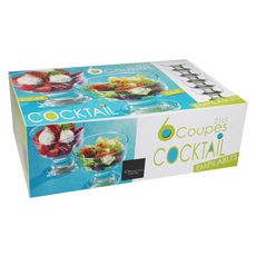 Coffret 6 coupes à glaces 21 cl COCKTAILS (Transparent)