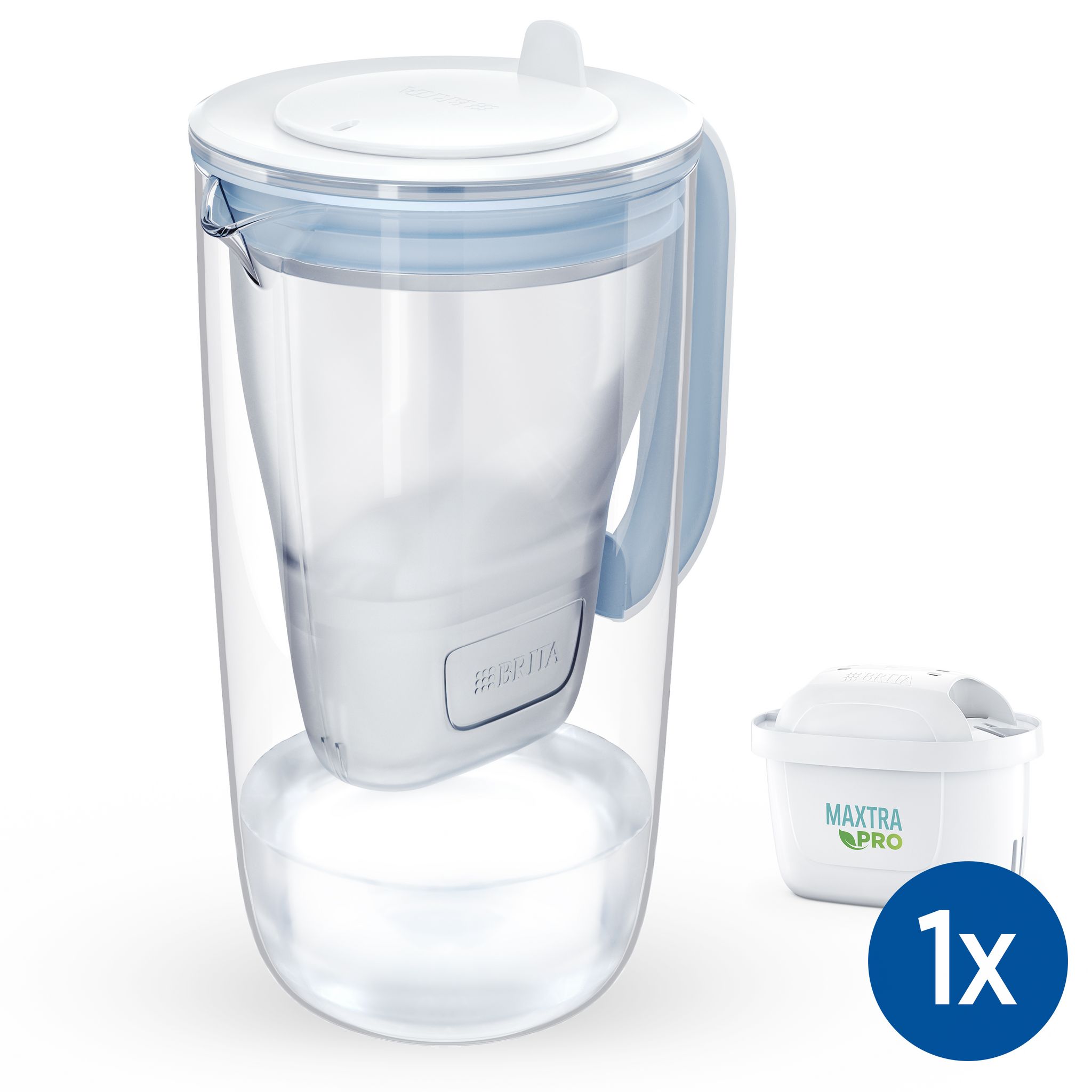 BRITA Carafe STYLE + 2 cartouches maxtra 2,4 litres pas cher 