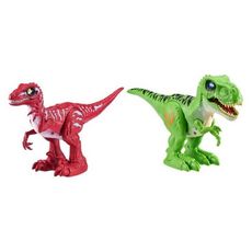 ZURU Coffret 2 dinosaures électroniques - Raptor et T-rex - Robo alive