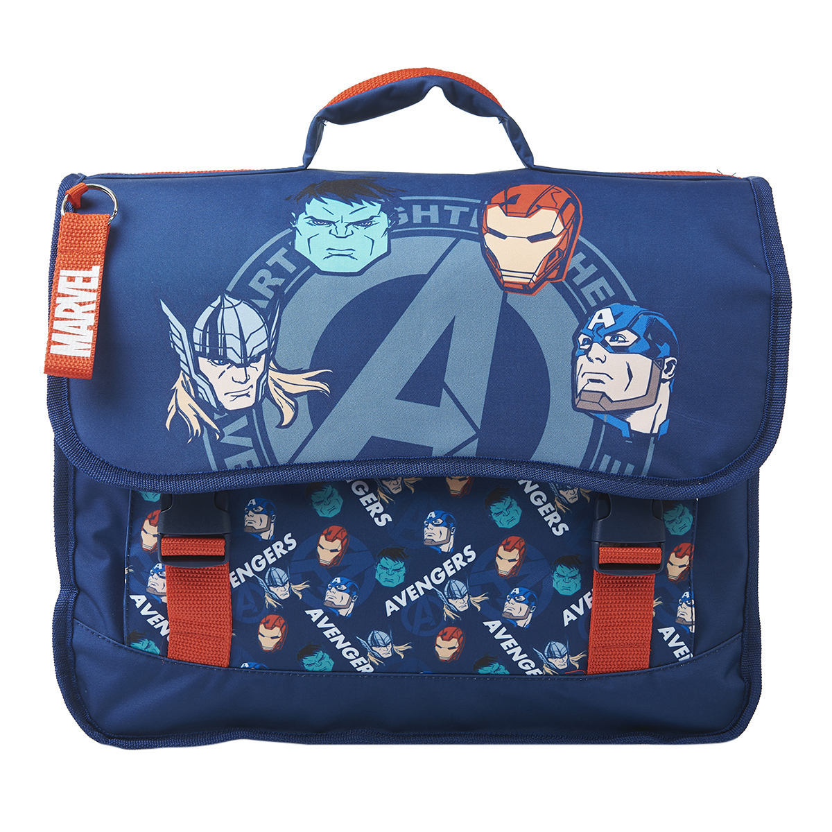 MARVEL Cartable 38 cm CP CE1 CE2 bleu AVENGERS pas cher Auchan