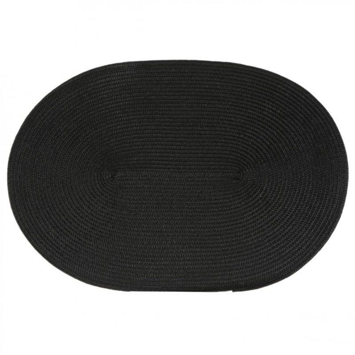  Set de Table  Ovale  30x45cm Noir