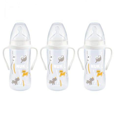 Lot de 3 biberons col large Serenity+ TC 360ml 6-18M perçage M