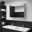 VIDAXL Armoire de salle de bain a miroir LED 88x13x62 cm