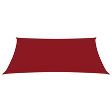 Voile de parasol Tissu Oxford rectangulaire 2,5x3 m Rouge