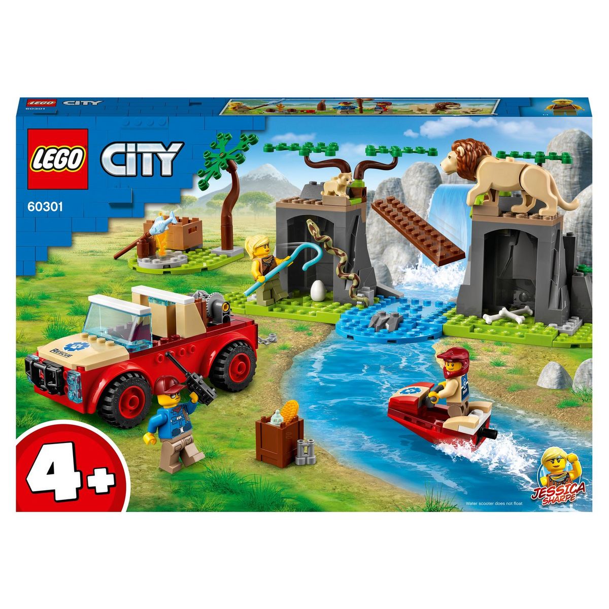 LEGO City Wildlife 60301 - Le tout-terrain de sauvetage des animaux  sauvages pas cher 