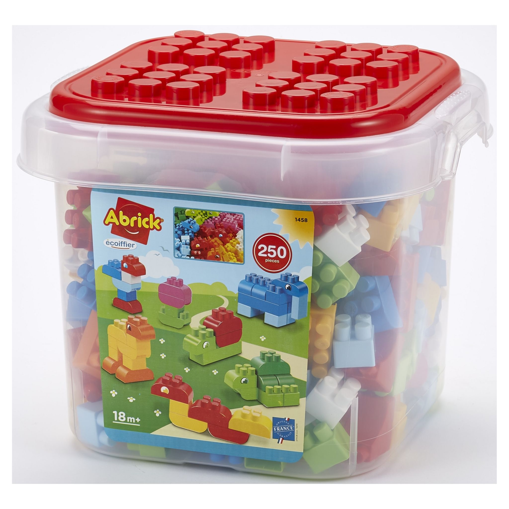 Jouets Ecoiffier -1389 - Coffre de rangement et briques a empiler