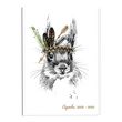 Agenda scolaire journalier 12x17cm Tendance Animale Lapin blanc 2022-2023