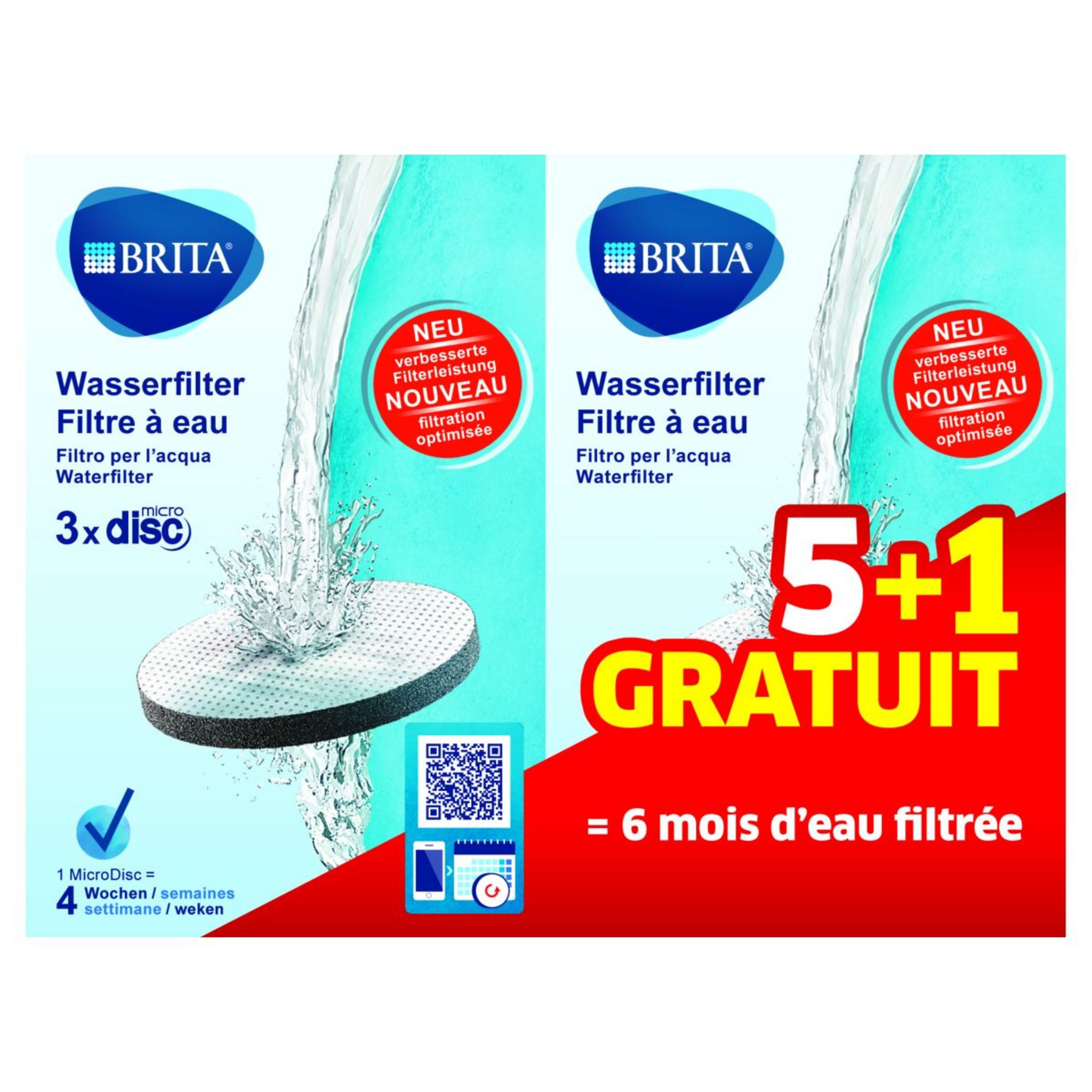 Brita Filtre à eau MicroDisc - pack de 3 - Verresfavorable à acheter dans  notre magasin