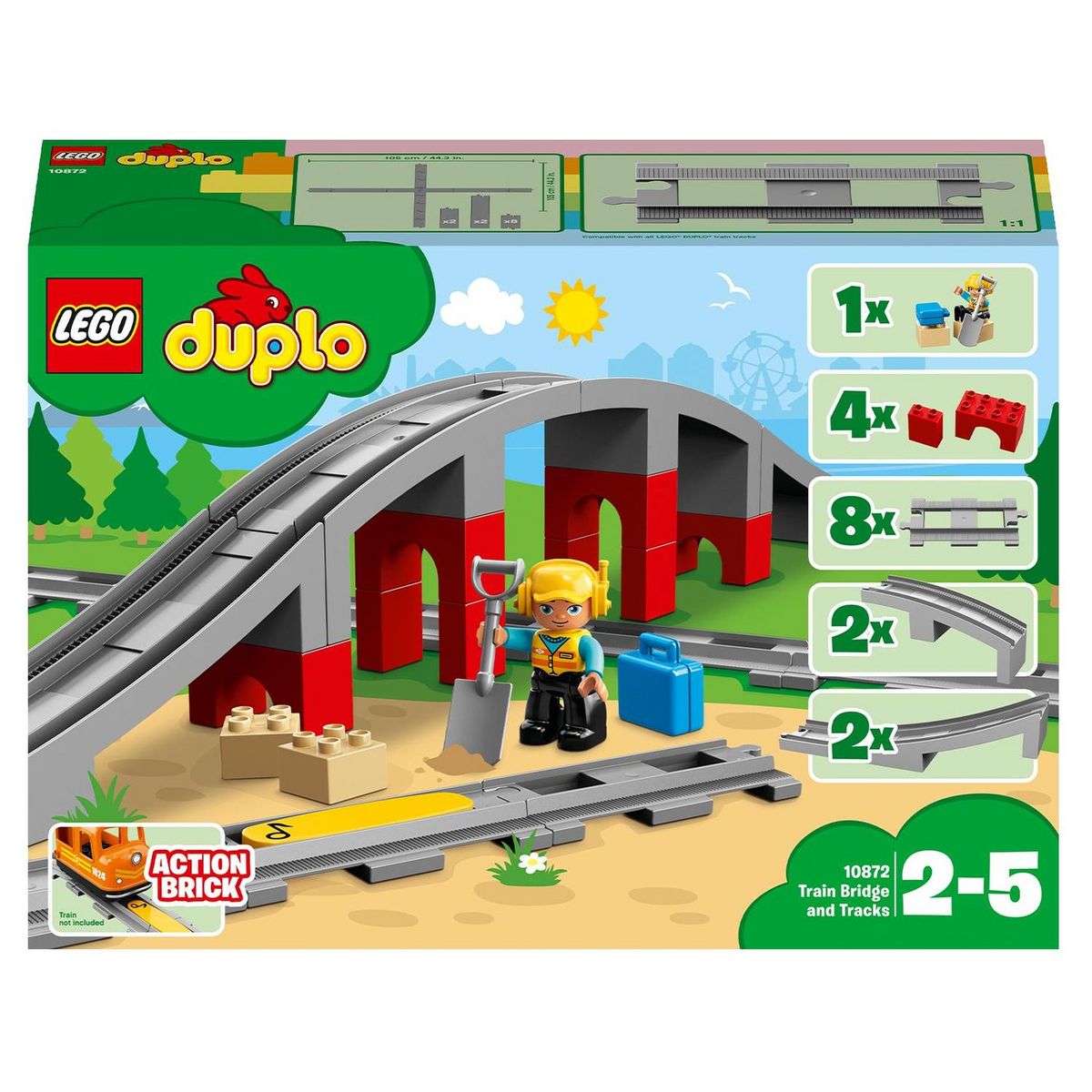 Lego®duplo®ma ville 10875 - le train de marchandises, jeux de  constructions & maquettes