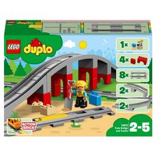 LEGO DUPLO 10872 - Ma Ville Les Rails Et Le Pont Du Train