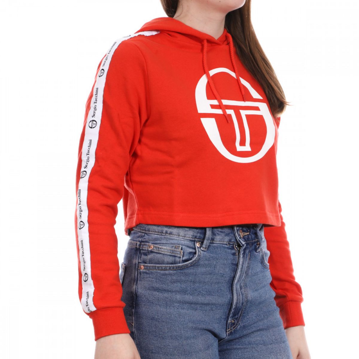 SERGIO TACCHINI Sweat Crop Rouge Femme Sergio Tacchini Coran pas