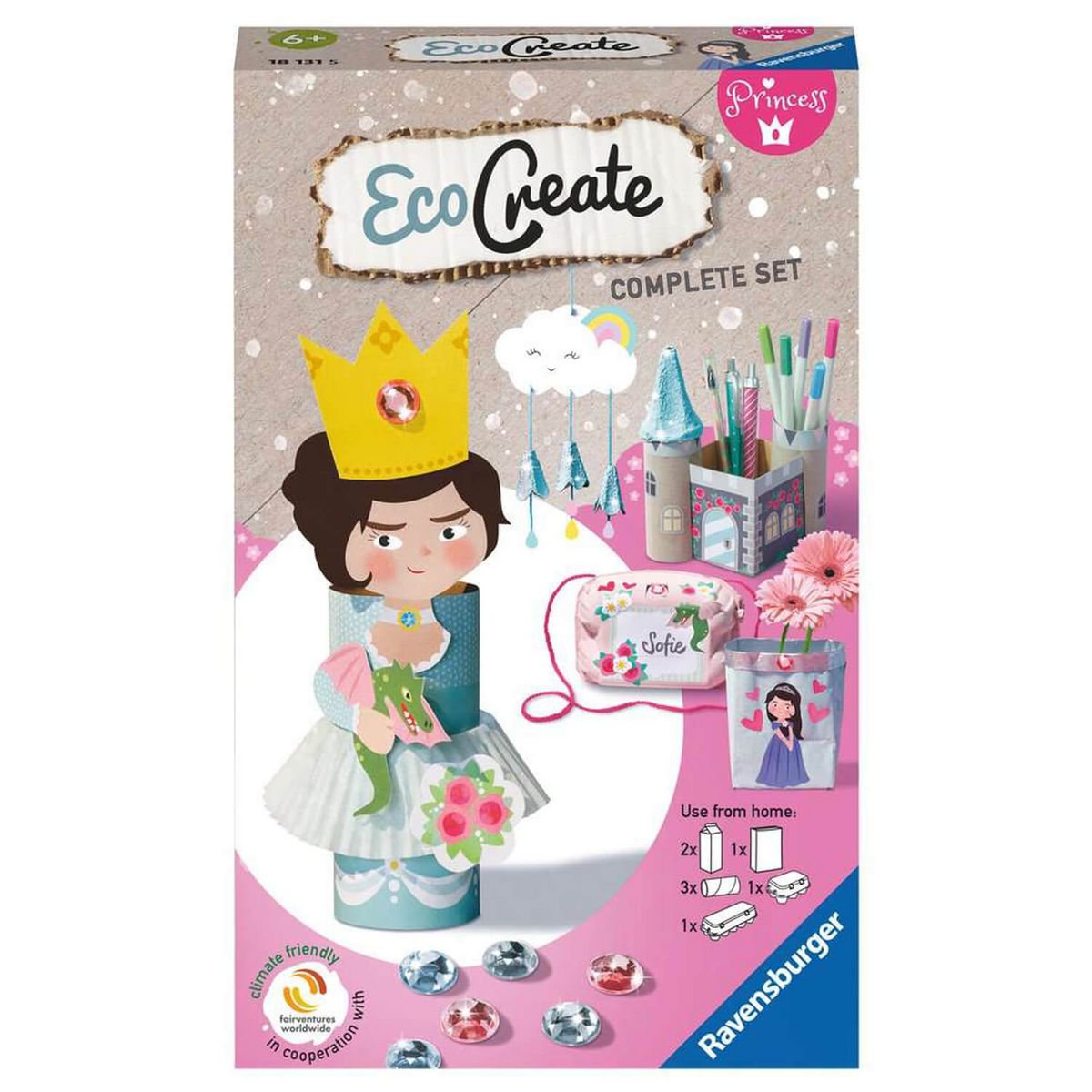 RAVENSBURGER Kit créatif EcoCreate : Princesses