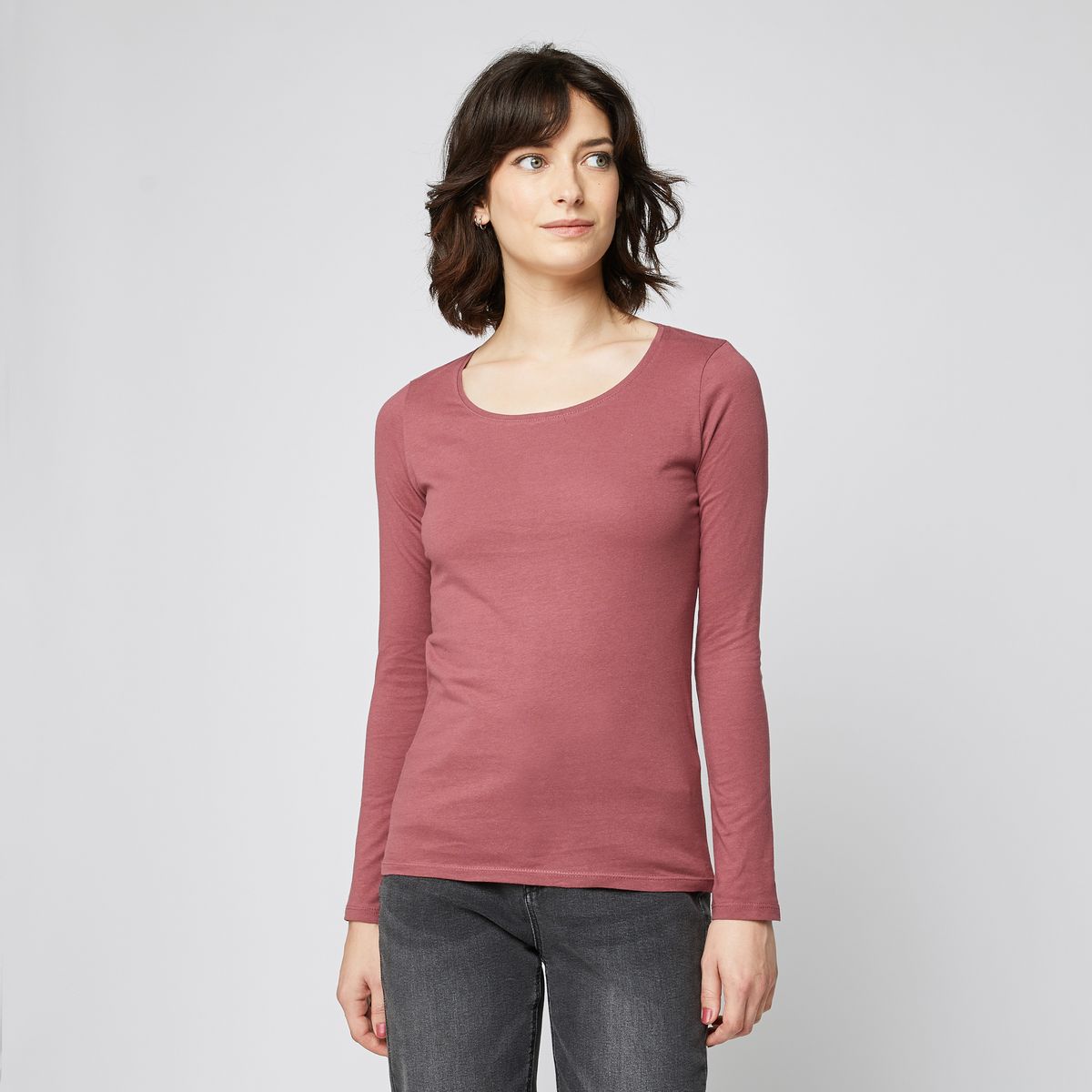 INEXTENSO T-shirt manches longues femme pas cher 