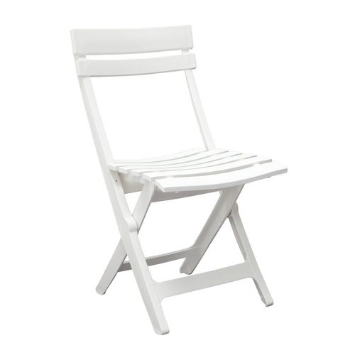 Chaise de jardin résine pliante MIAMI blanc