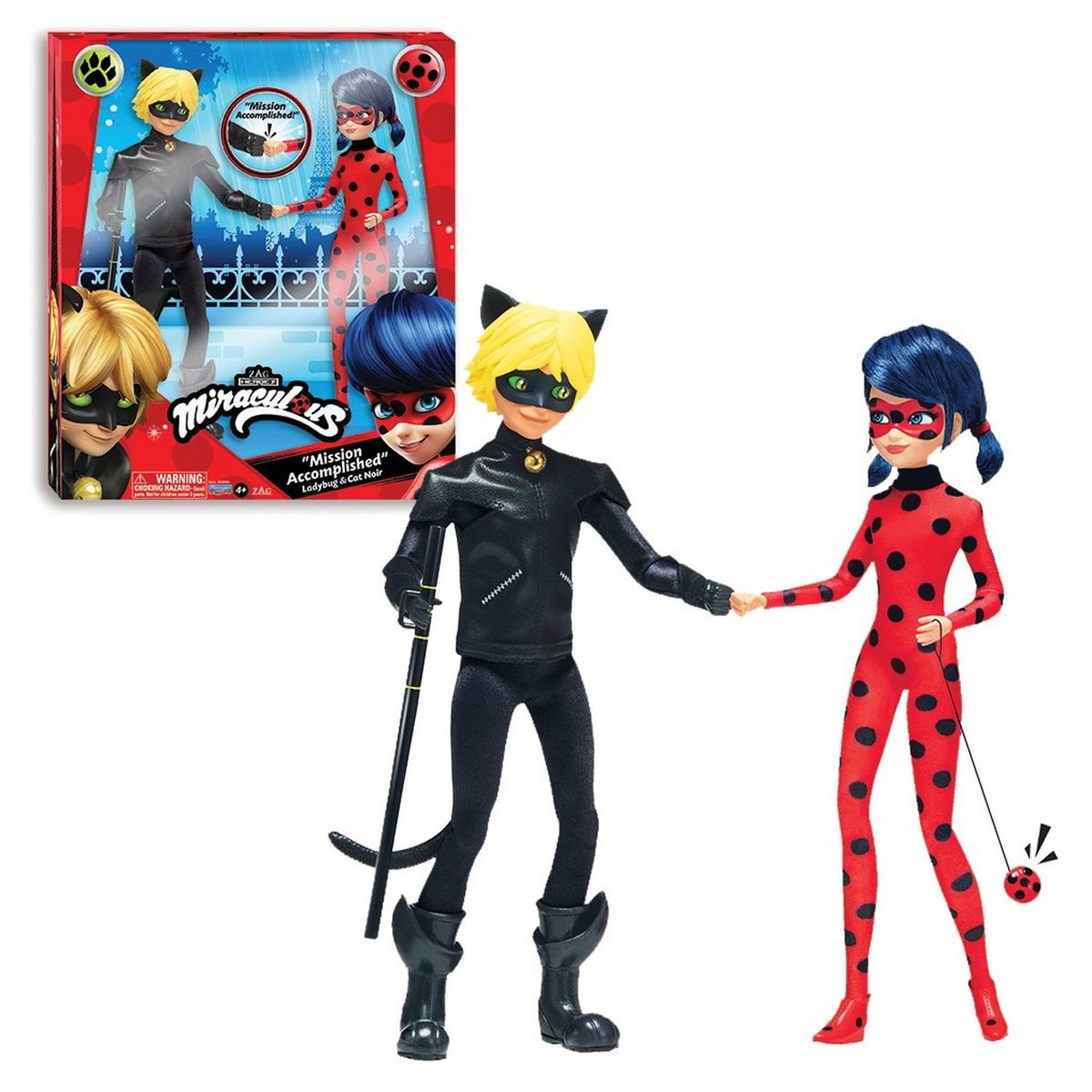 BANDAI Pack de 2 poupées 26 cm Miraculous pas cher 