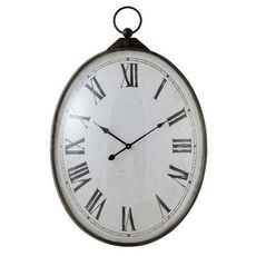 Horloge Murale Ovale  Gousso  102cm Noir