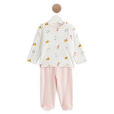 In Extenso Pyjama Velours 2 Pieces Chats Coton Bio Bebe Fille Pas Cher A Prix Auchan