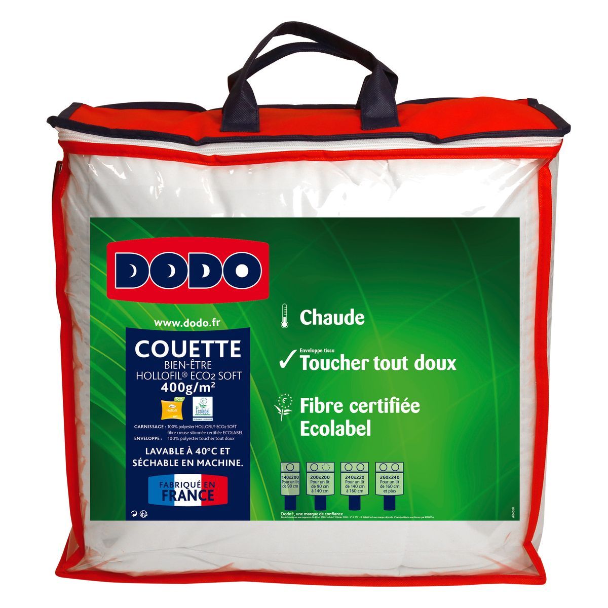 DODO Couette Chaude 400 g/m² Bien Être pas cher à prix Auchan