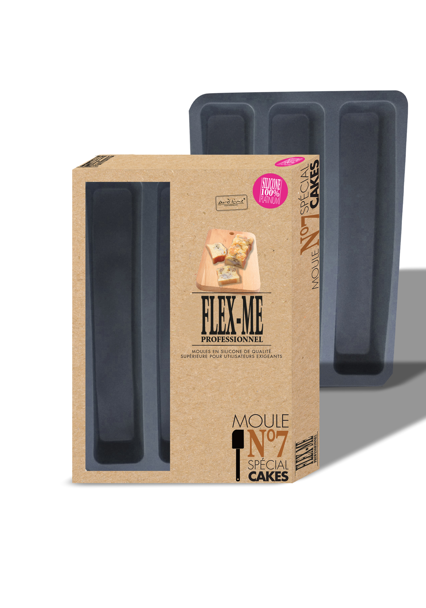 ARD TIME Moule silicone platinium FLEX ME spécial Cakes pas cher