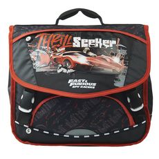 FAST AND FURIOUS Cartable 38 cm CP/CE1/CE2 noir et rouge FAST AND FURIOUS