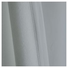 TODAY Rideau à oeillets isolant double face en polyester 140x240 cm (Gris)