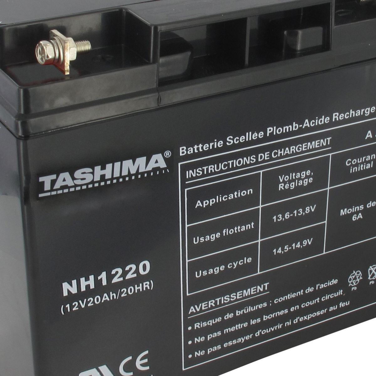 TASHIMA Batteries 12 volts 20 amp pas cher 