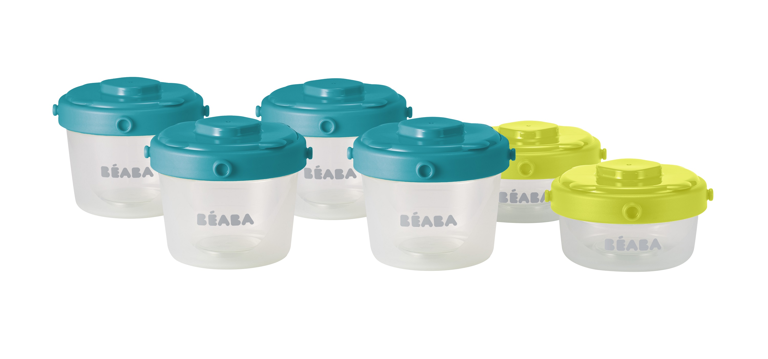 Beaba Lot De De 6 Pots De Conservation Clip 1er Age 60ml Et 1ml Pas Cher A Prix Auchan